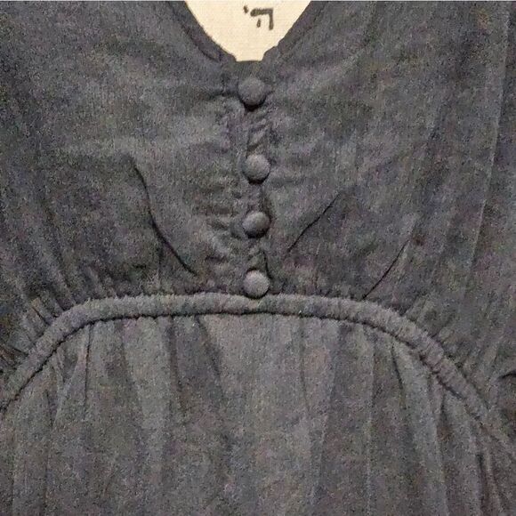 ☀️A New Day, Black flowy dress with sheer arms. NWT, Size-L - Picture 4 of 7